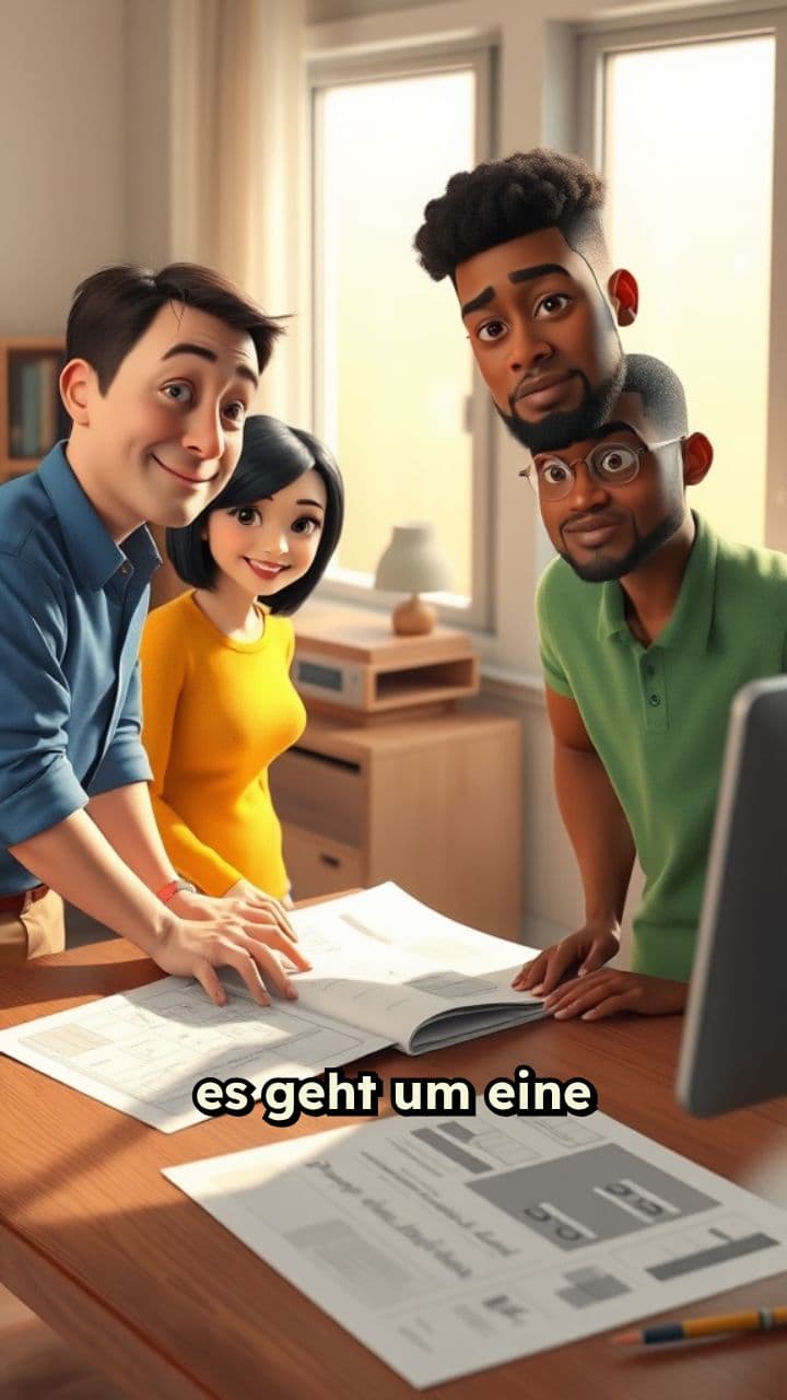 Freundliche Teamarbeit mit dem Chef