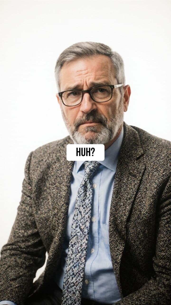 Professor's Confused Laughter