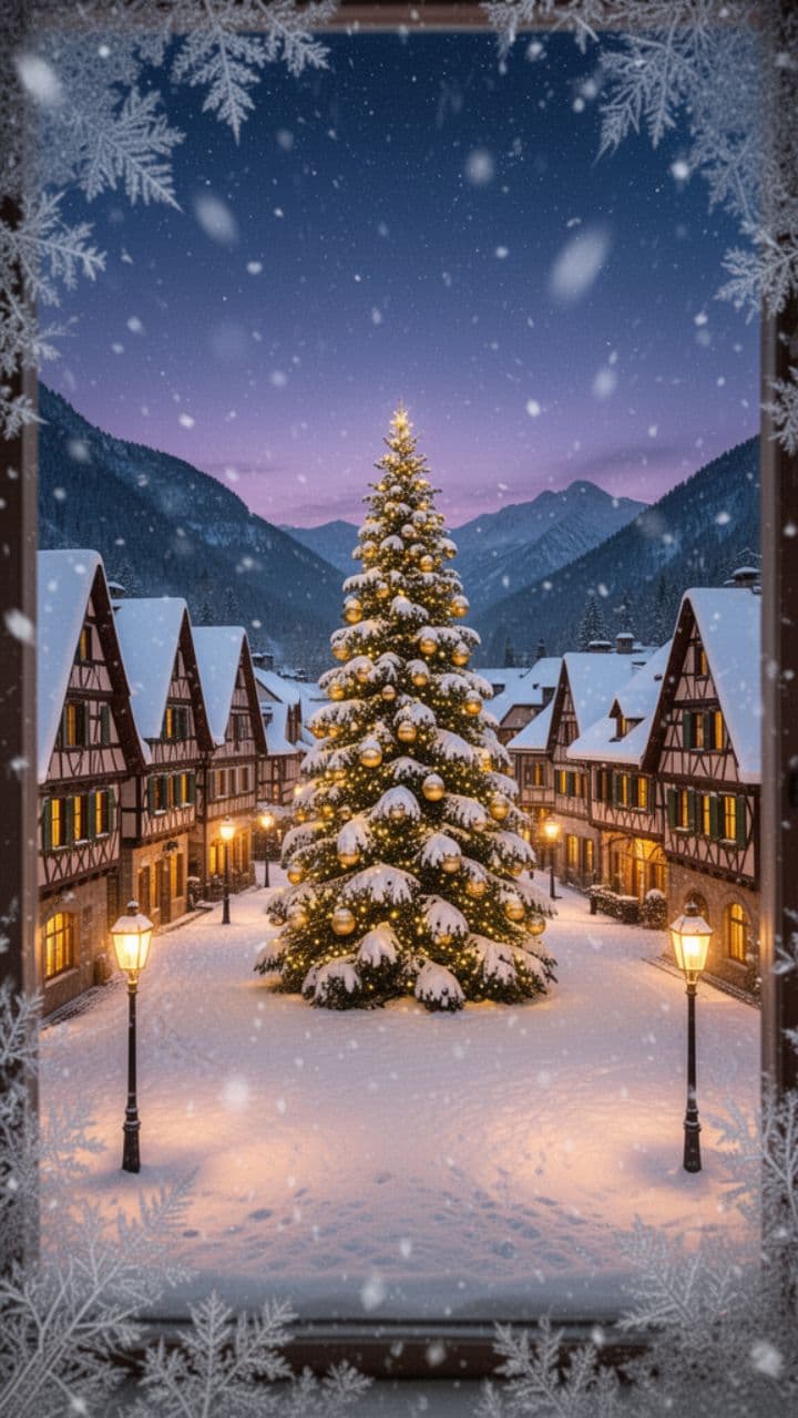 Огонёк в новогодней ночи