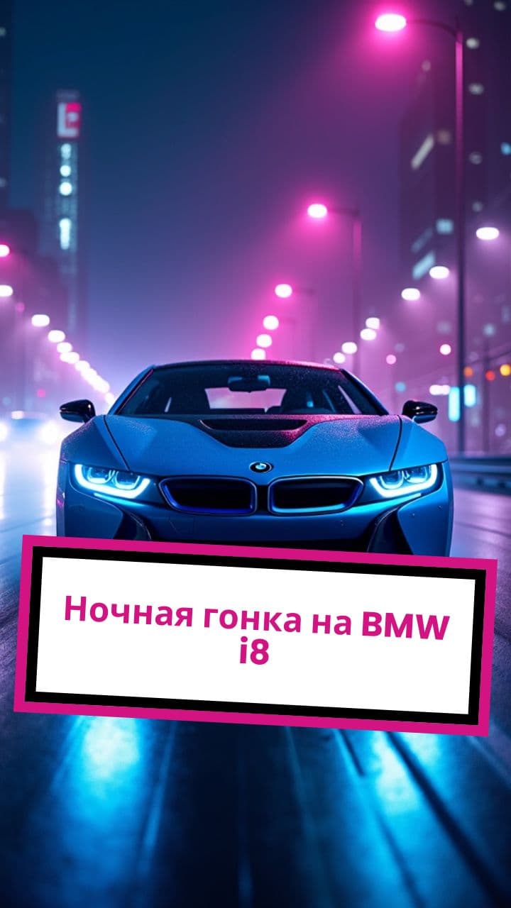 Ночная гонка на BMW i8