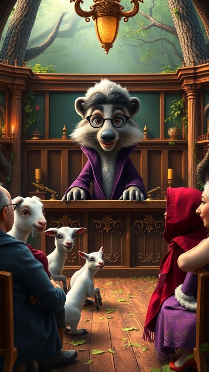 El lobo y la paz en el bosque