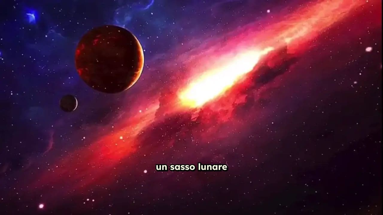Un sasso lunare nello spazio