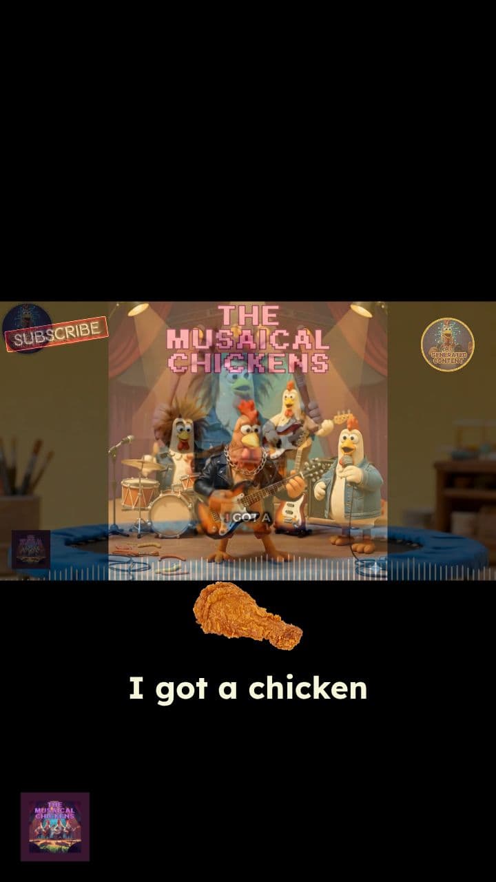 My Chicken Won't Get Off The Trampolines