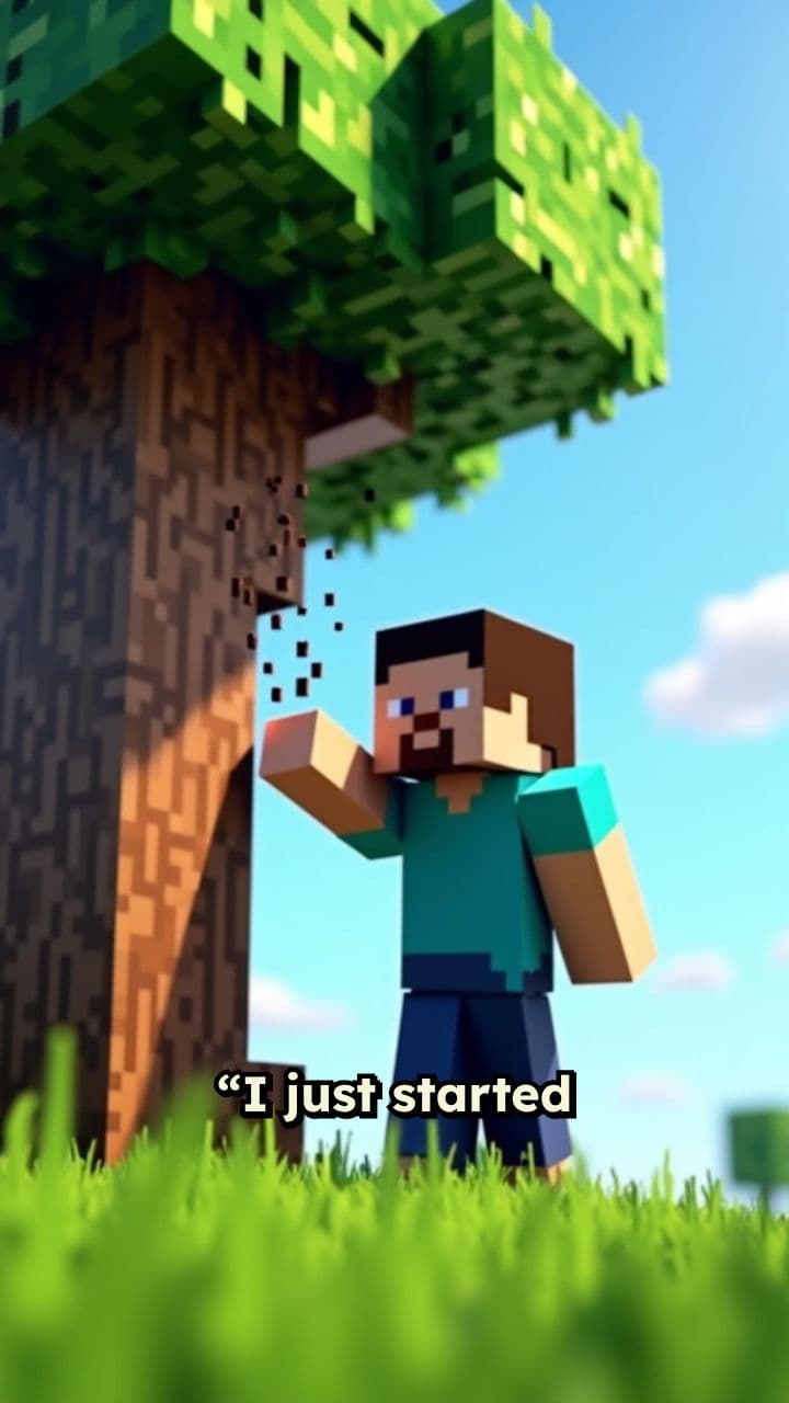 Punching Trees in Minecraft