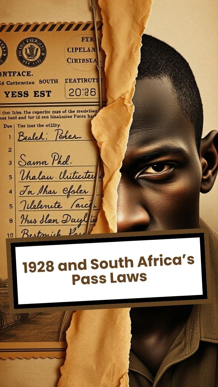 1928 and South Africa’s Pass Laws