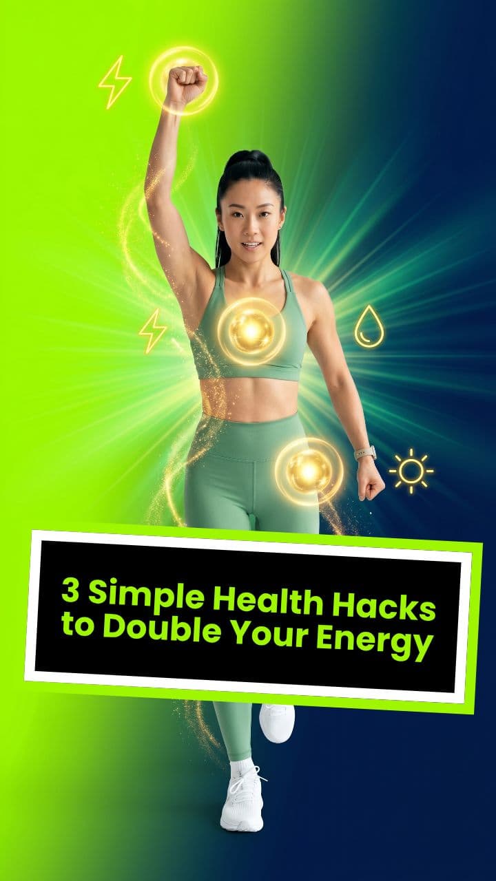 3 Simple Health Hacks to Double Your Energy