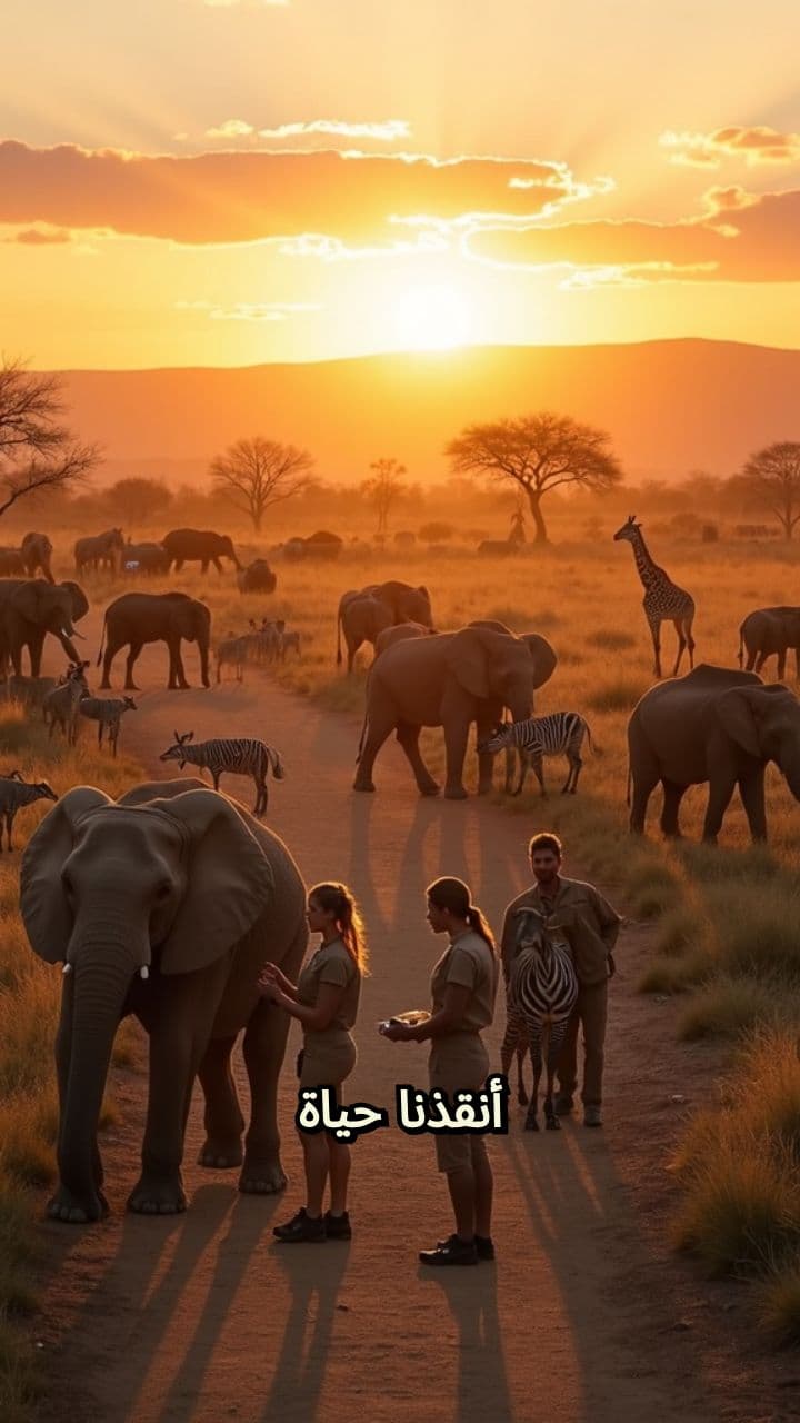 مهمة إنسانية لإنقاذ الحيوانات