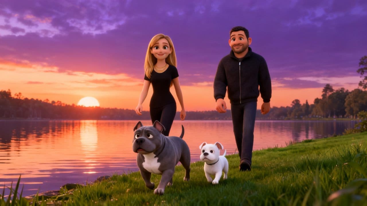 #7158 A Golden Sunset at the Lake