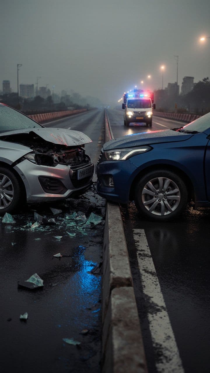 इंदौर में कार भिड़ंत, एक की मौत