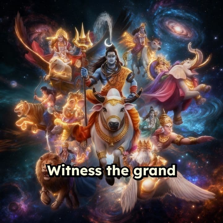 Celestial Procession of Deities