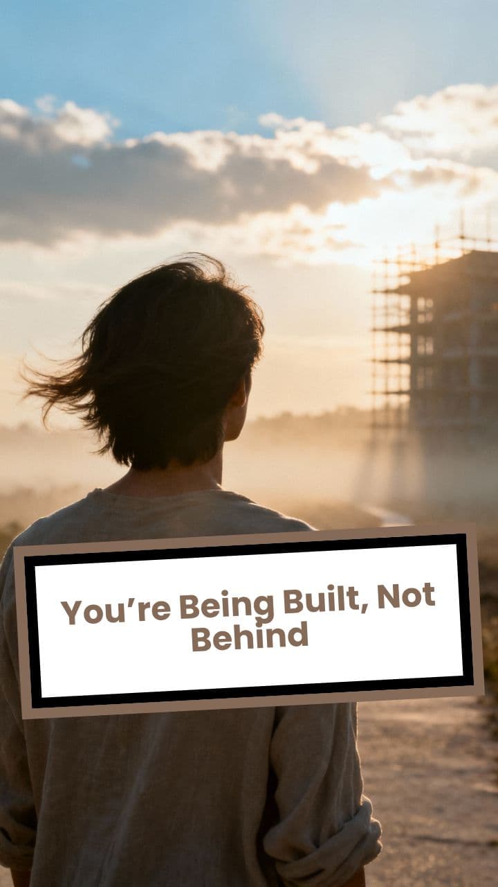 You’re Being Built, Not Behind