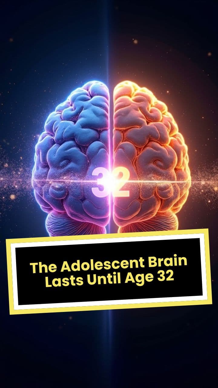 The Adolescent Brain Lasts Until Age 32