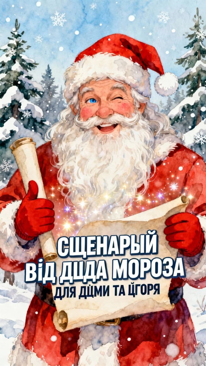 СЦЕНАРІЙ ВІД ДІДА МОРОЗА ДЛЯ ДІМИ ТА ІГОРЯ