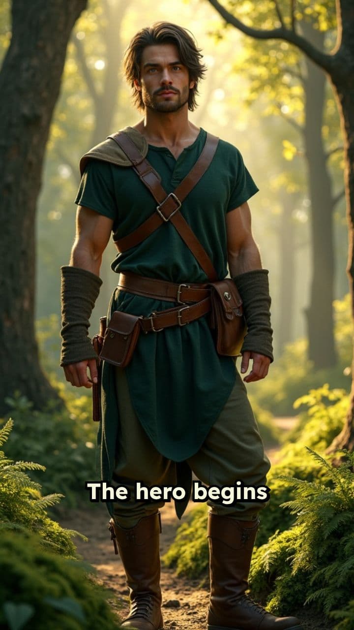 Путешествие героя через лес и город