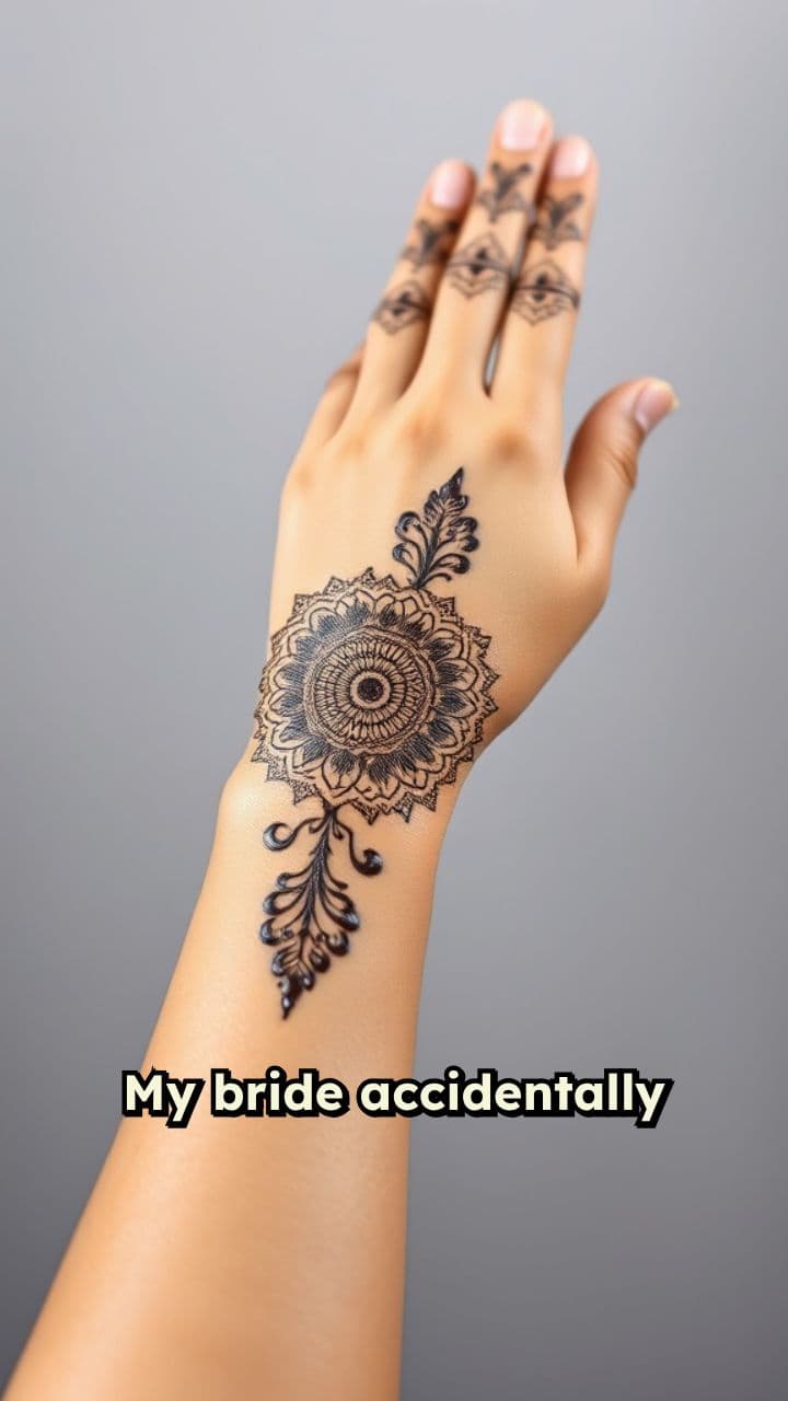 Fixing a Henna Smudge with Style