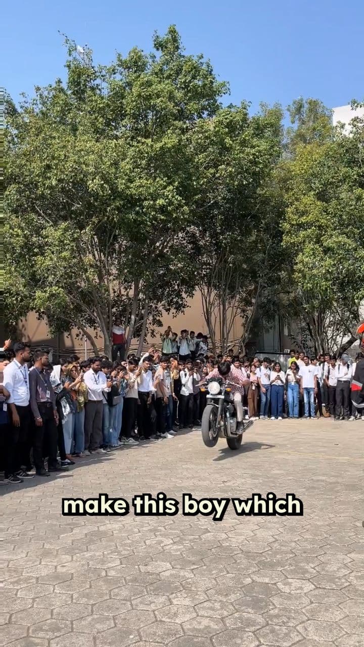 Flying Boy on Motorcycle in the Sky
