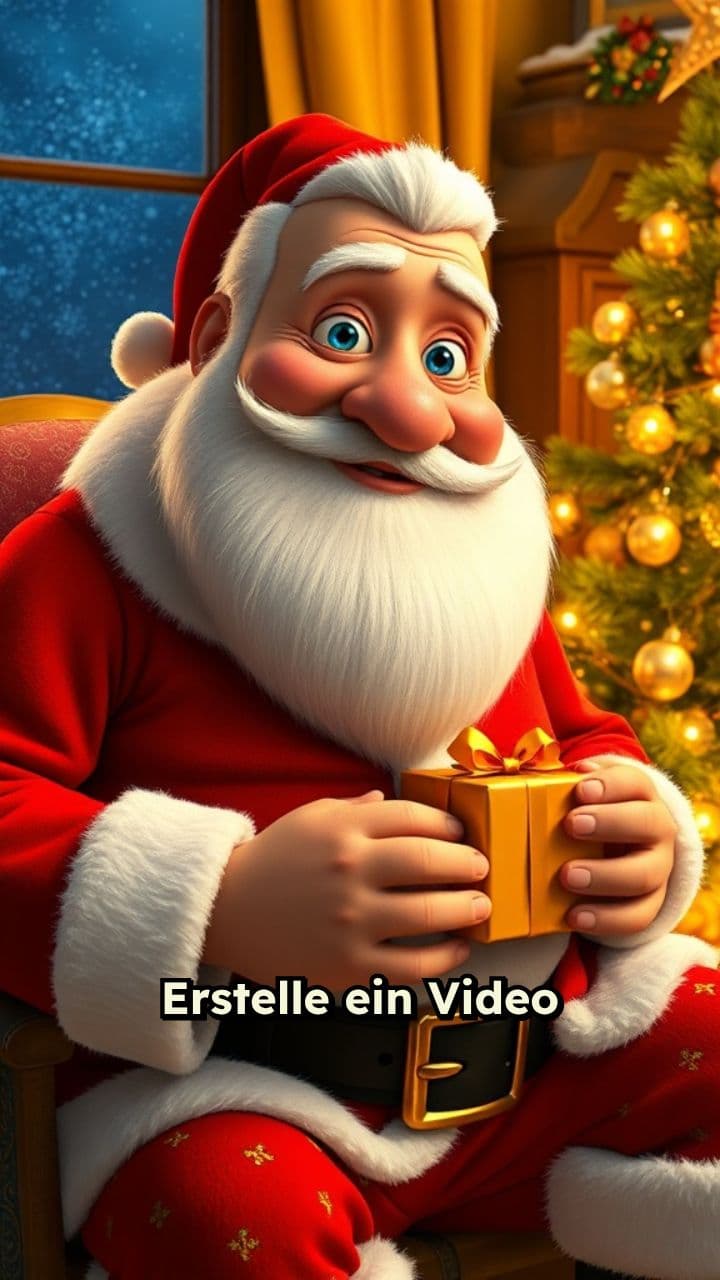 Weihnachtsmann-Video für Anastasia
