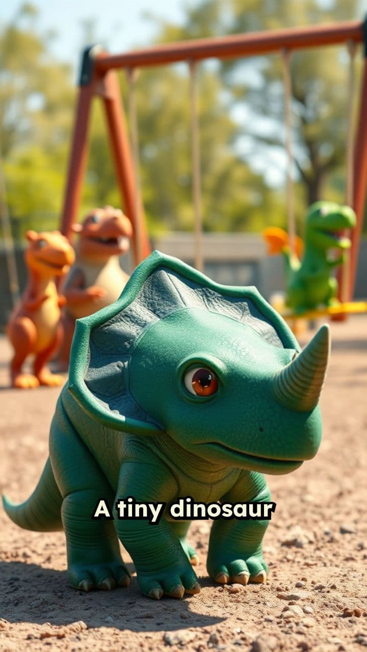 Der mutige Dinosaurier findet Freunde