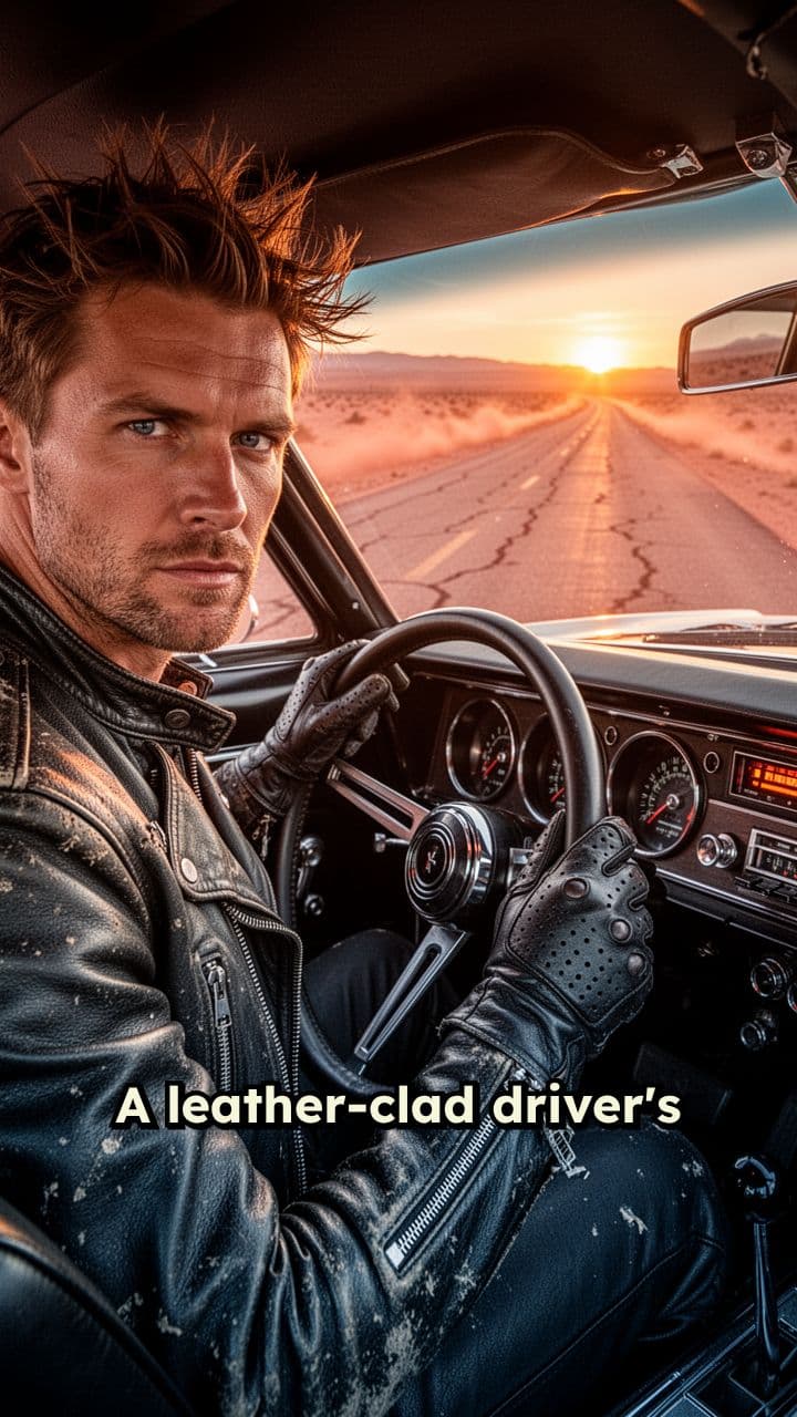 Desert Drag Race Against a Roadrunner