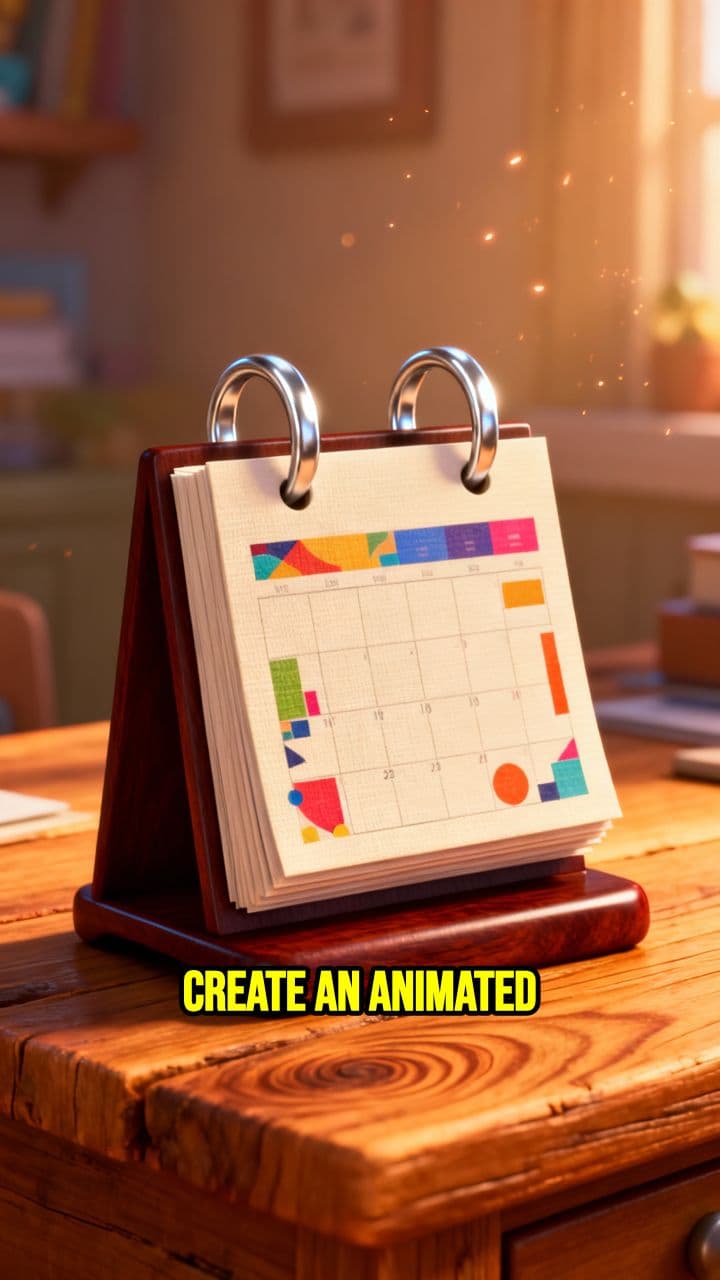 Years Turning on a Desk Calendar