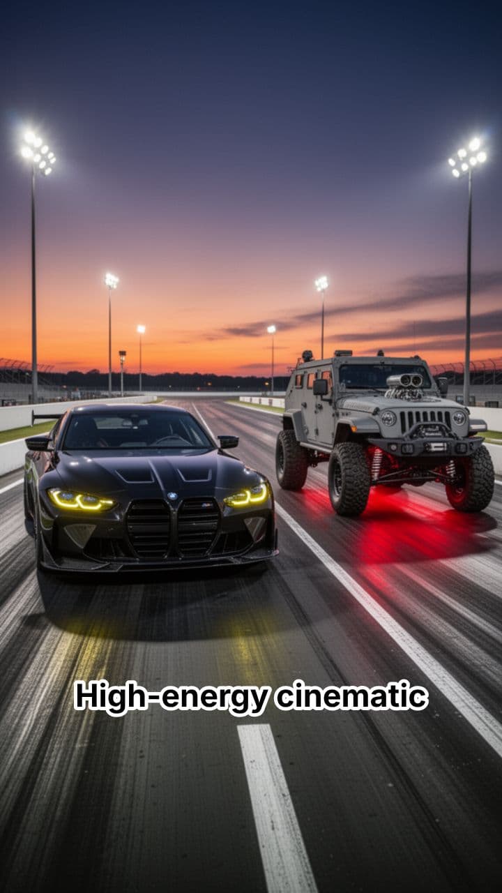 Dusk Duel on the Drag Strip