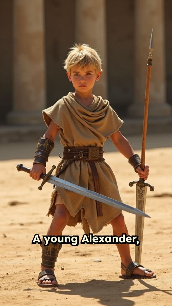 Young Alexander's Training in the Sun