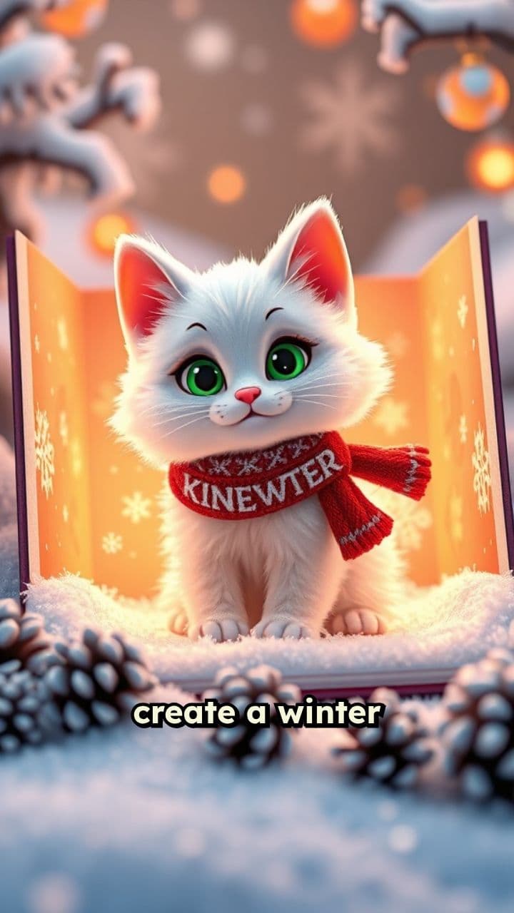 Winter Kitty Party Invitation