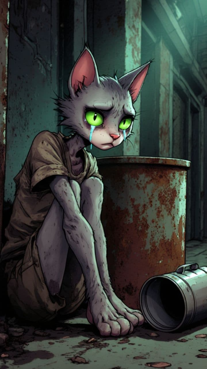 From Rags to Riches: A Retro Cartoon Tale