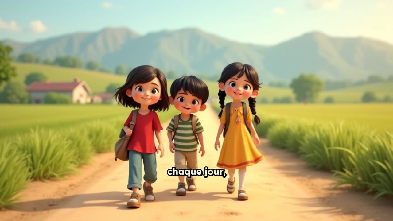 Journée d'école et révisions joyeuses