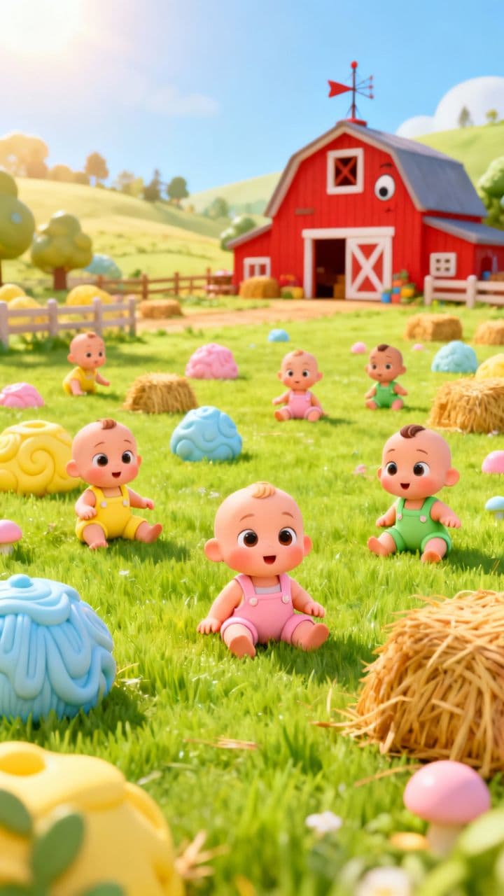 Toy Farm Fun: Babies Discover Animals
