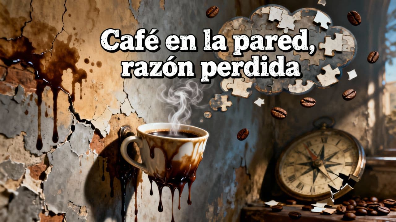 Café en la pared, razón perdida