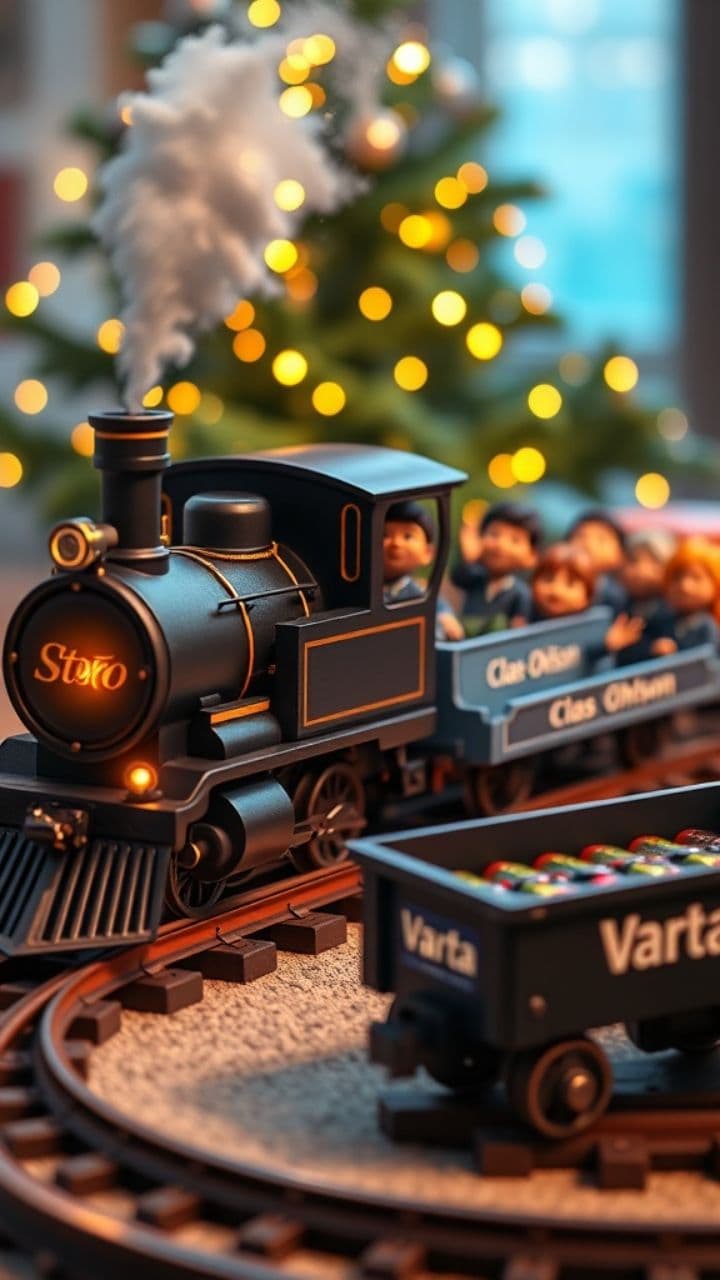Festive Toy Train Adventure