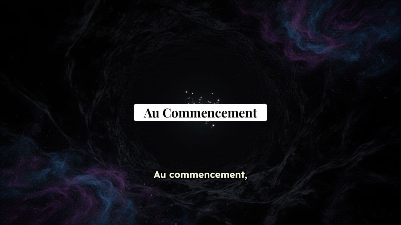 La Naissance de l'Univers