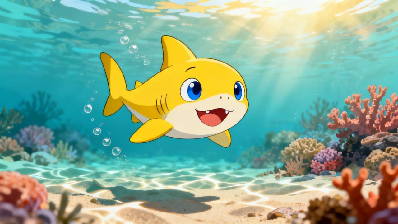 La famiglia squalo in festa