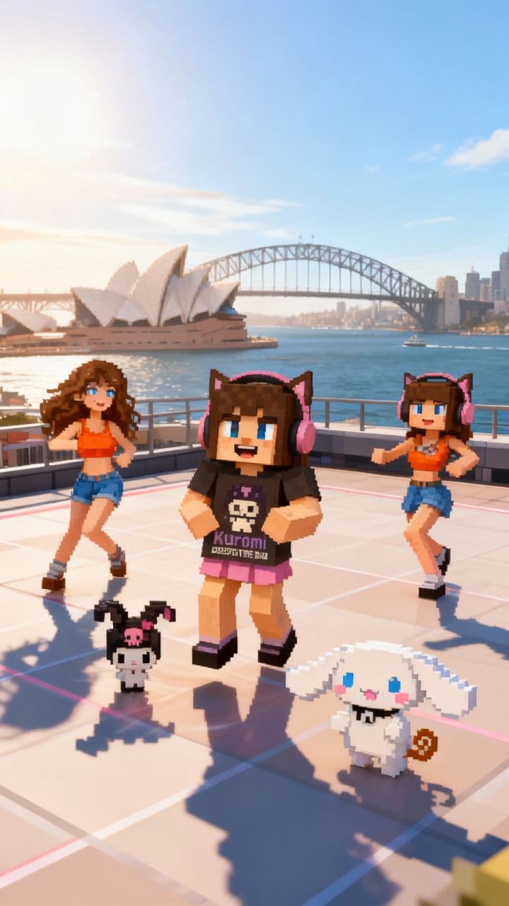 Kuromi and Friends Twerk in Australia