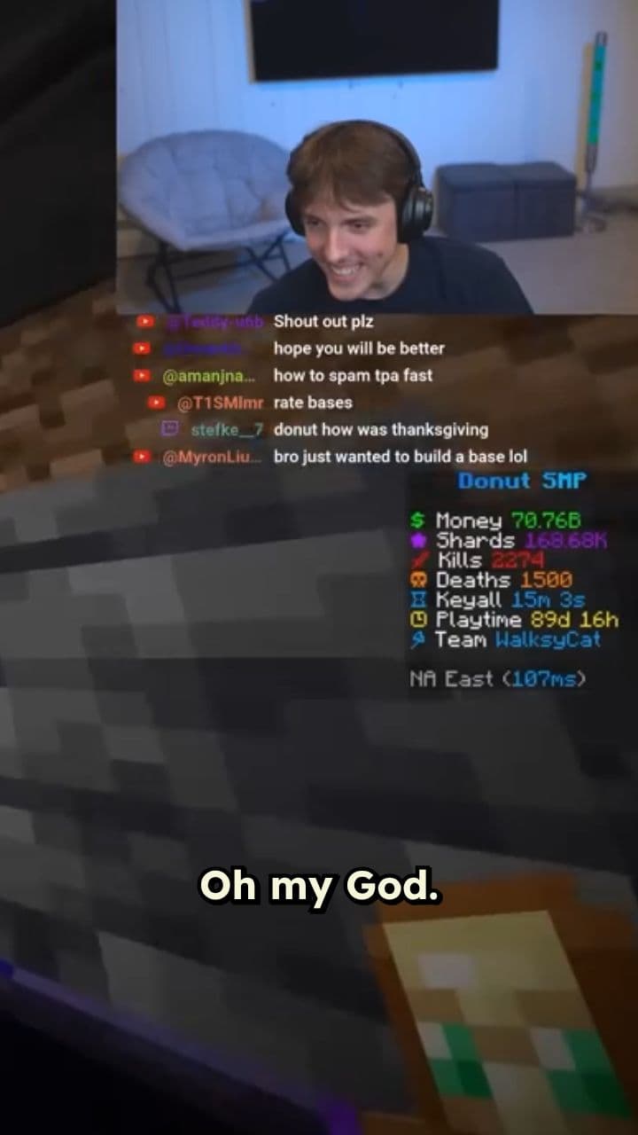 His Live Reaction to His Base Being Found