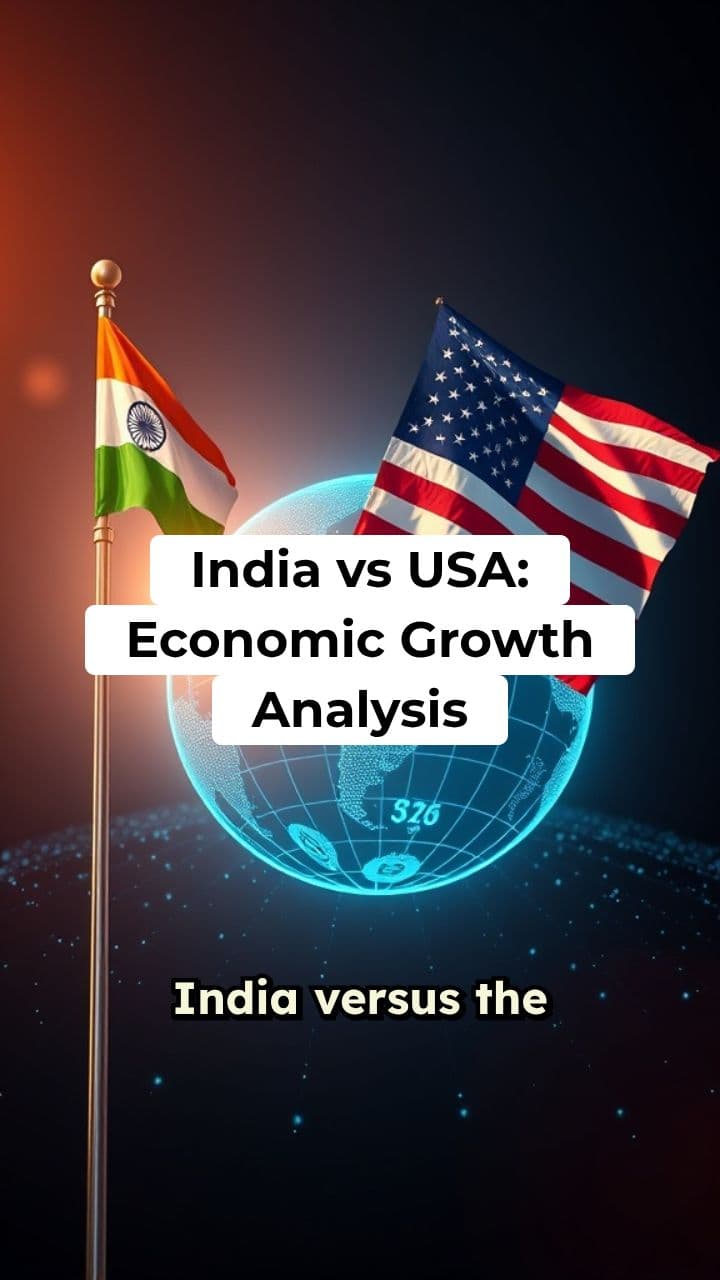 India vs USA Economic Growth – Detailed Data-Driven Comparison