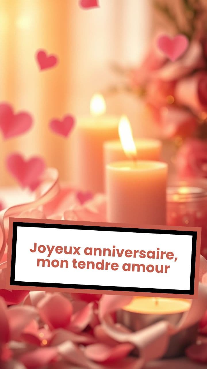 Joyeux anniversaire, mon tendre amour