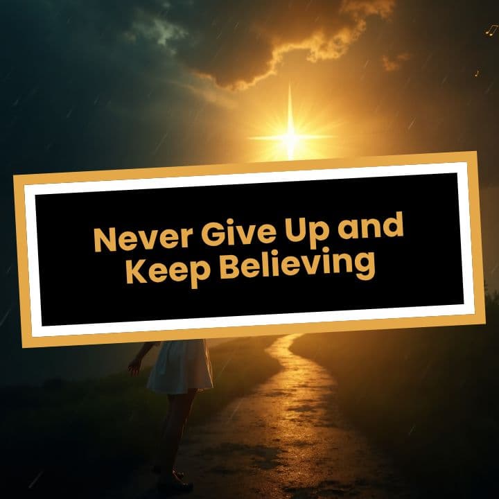 Never Give Up and Keep Believing