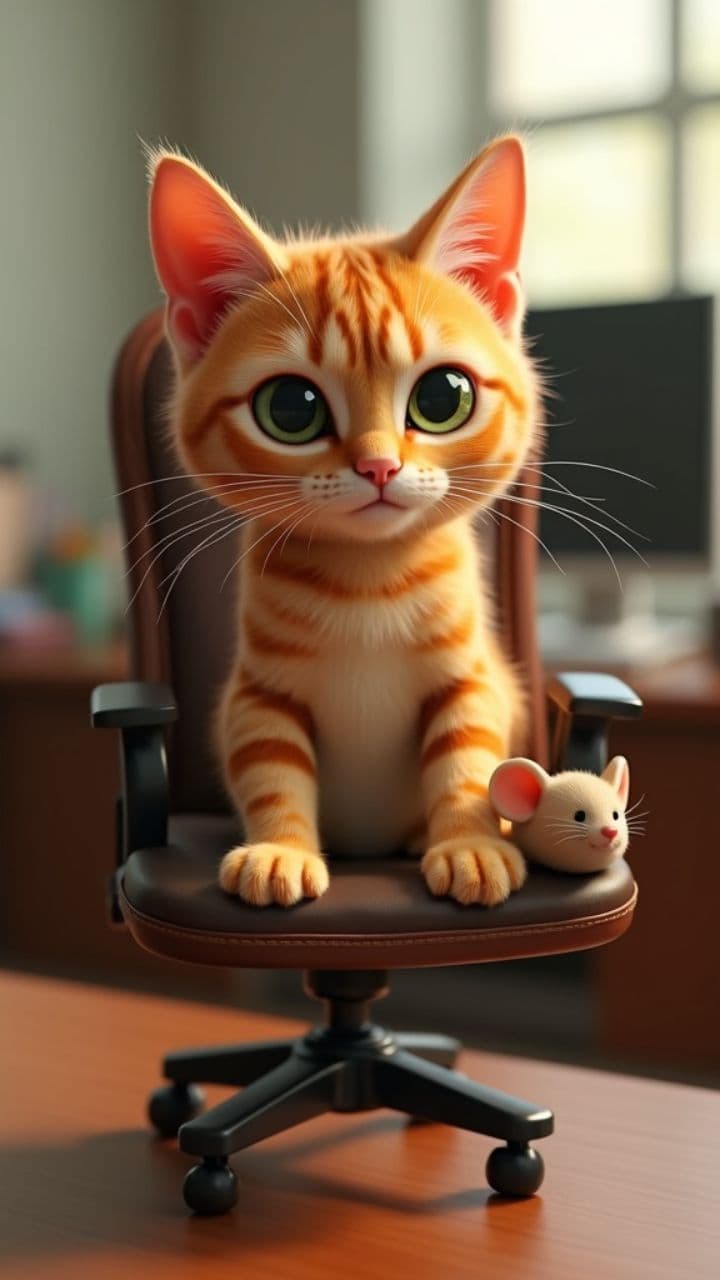 The Orange Cat Boss
