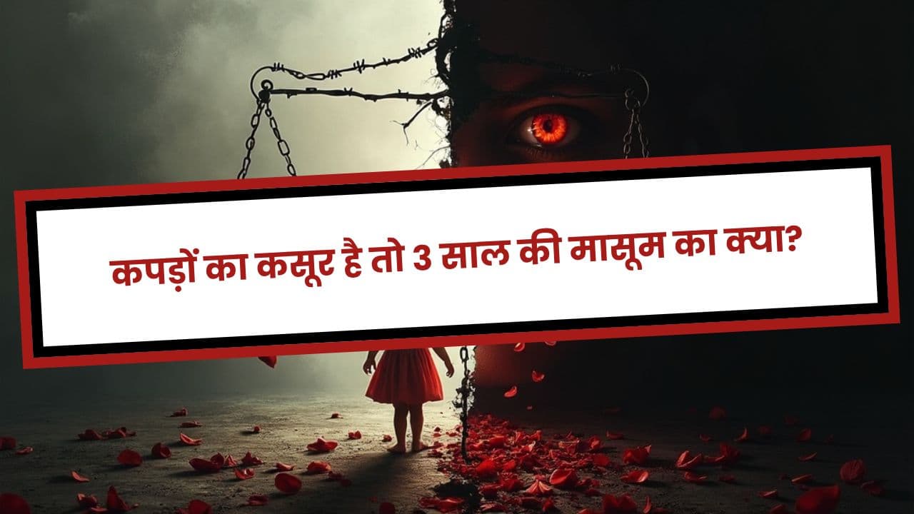 कपड़ों का कसूर है तो 3 साल की मासूम का क्या?