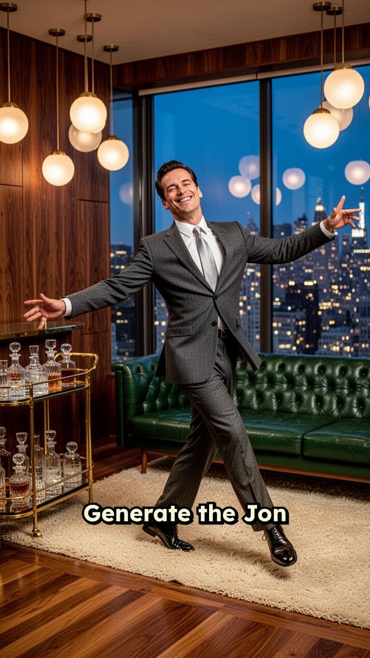 Jon Hamm Dance Scene Face Swap