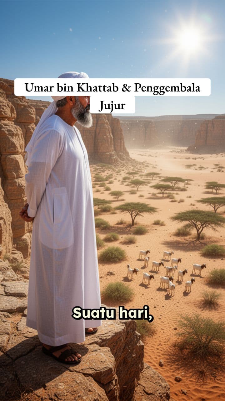 Kejujuran Sang Penggembala dan Umar bin Khattab