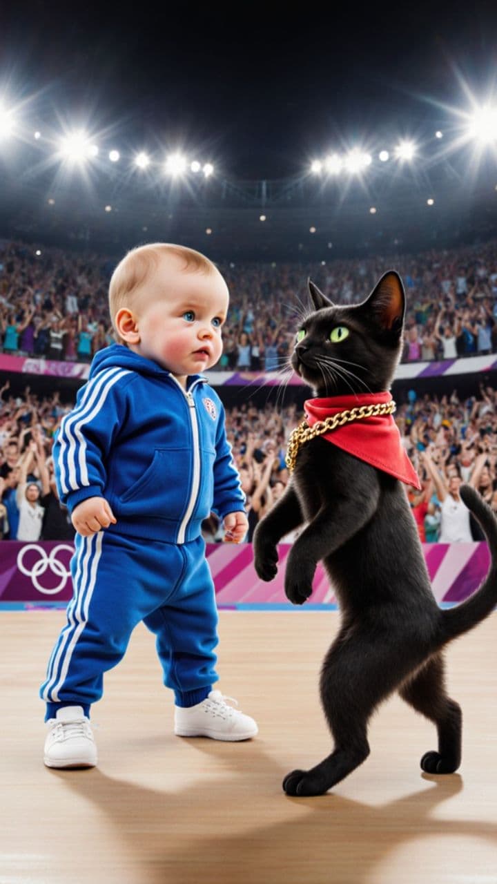 Baby vs. Cat: Olympic Breakdance Battle