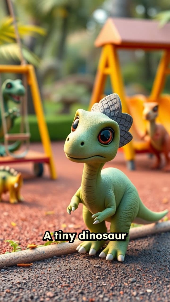 A Tiny Dinosaur's Brave Moment