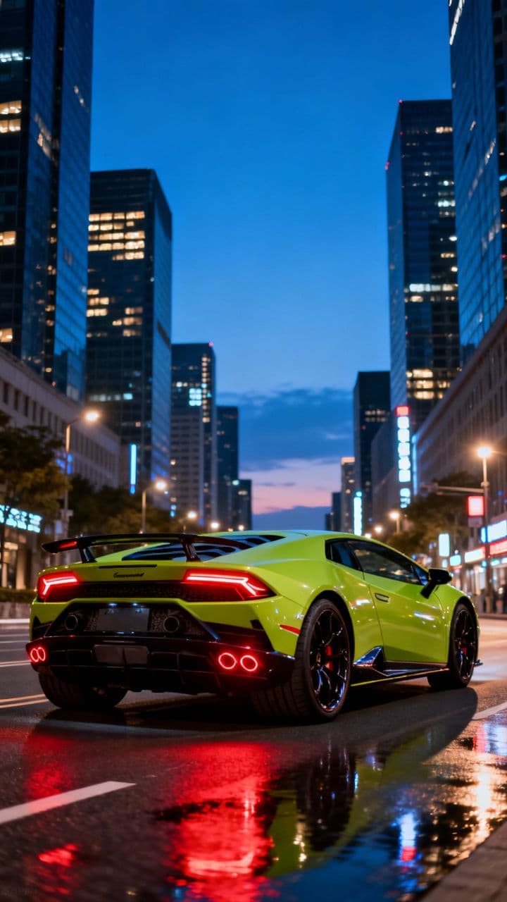 Lime Green Lamborghini