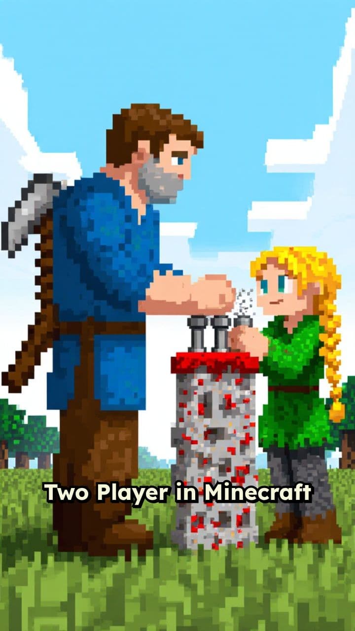 Creeper Destroys Redstone Machine in Minecraft