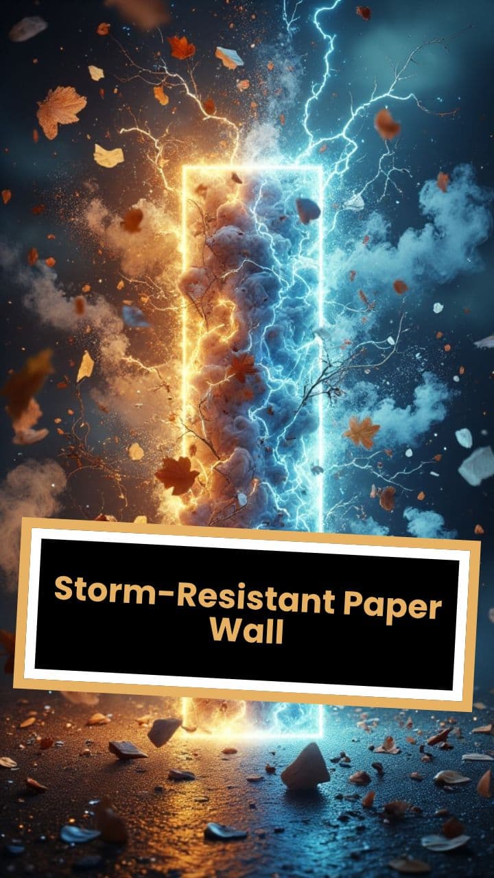 Storm-Resistant Paper Wall