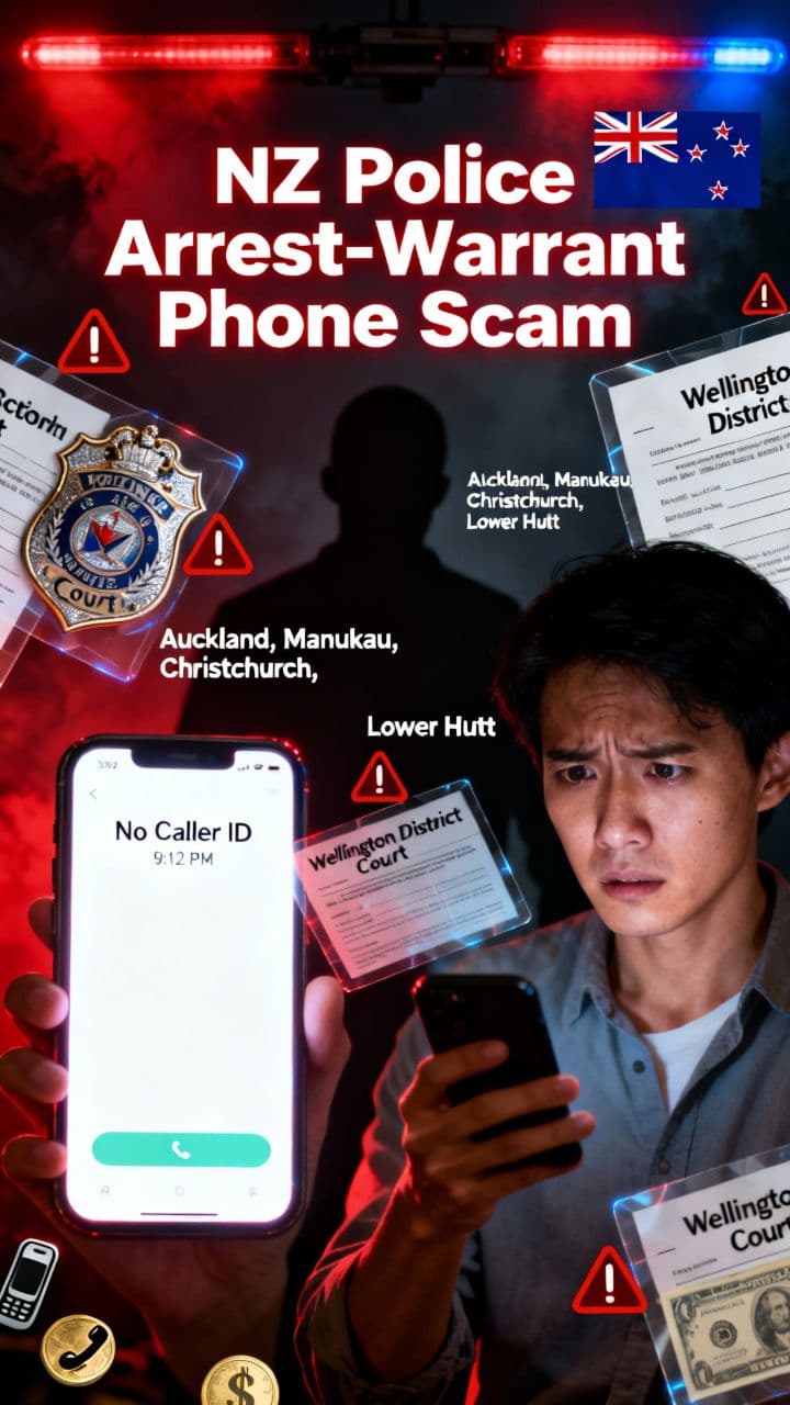 NZ Police Arrest-Warrant Phone Scam