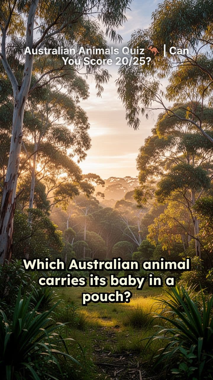Australian Animals Quiz 🦘 | Can You Score 20/25?